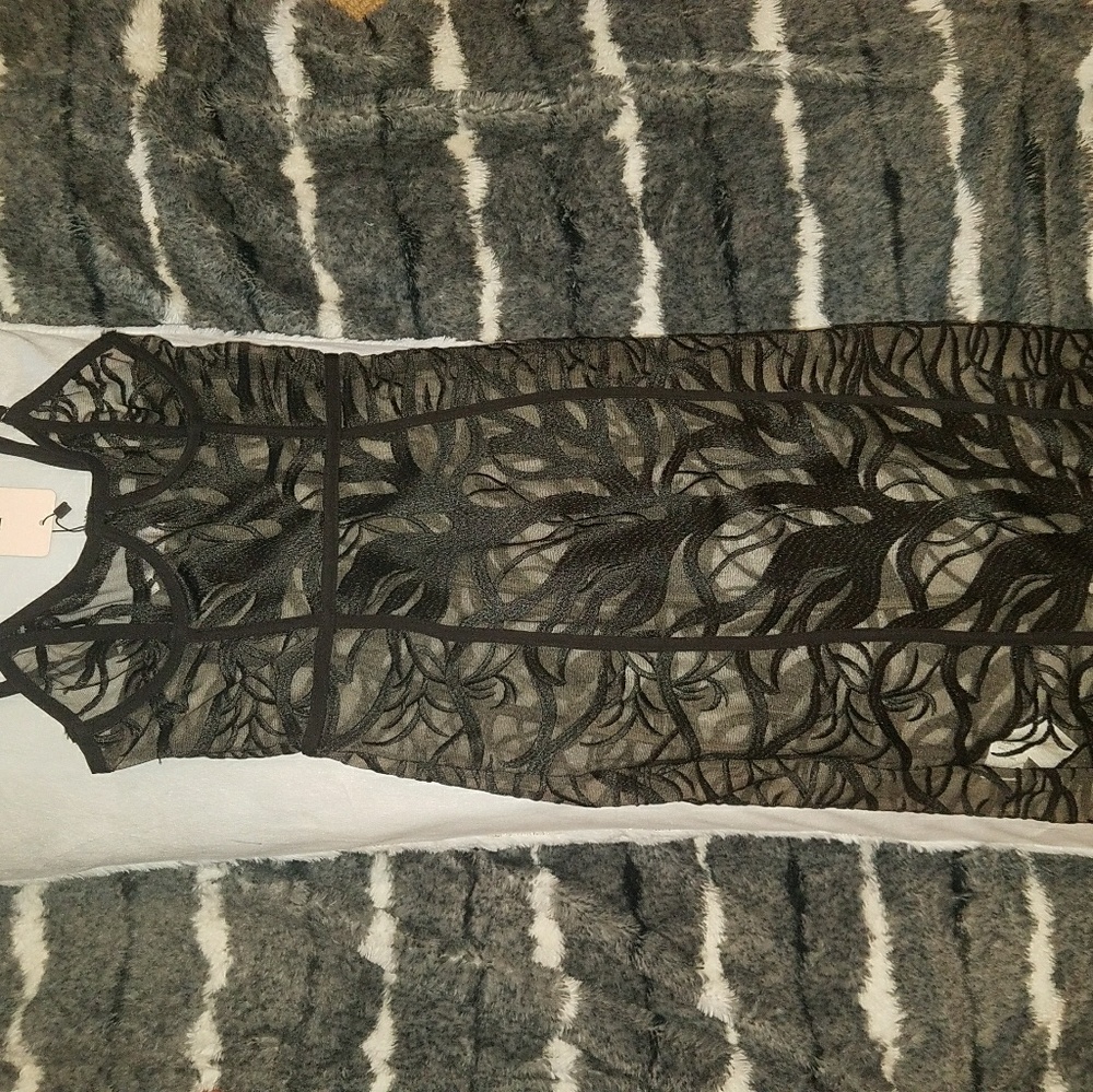 Sexy spaghetti strap see through short party dress